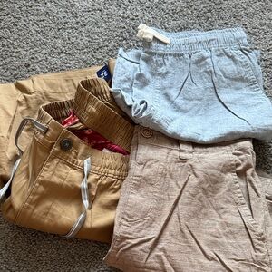 Caribbean Kids Casual Bottoms - Tan, Light Blue, Beige